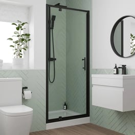 luxura-pivot-shower-door-760mm-with-760-x-760mm-tray-6mm-black