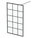 diamond-grid-glass-wet-room-shower-screen-1200mm-8mm-black