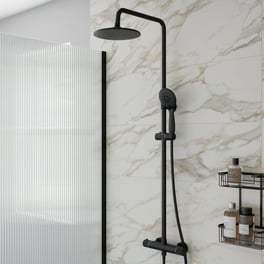 merano-fluted-thermostatic-dual-head-bar-mixer-shower-black