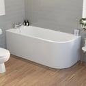 ceramica-j-shaped-1700mm-shower-bath-curved-shower-screen-single-ended-lh