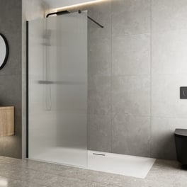 diamond-fluted-wet-room-shower-screen-1400mm-8mm-black