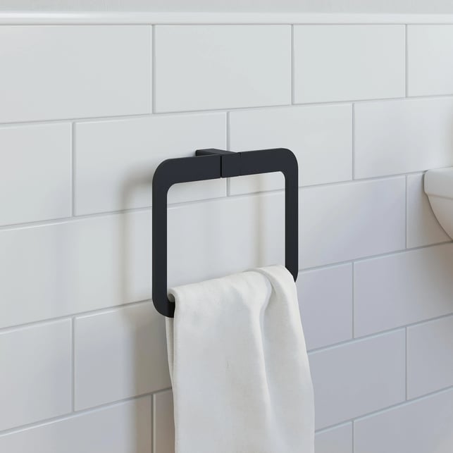 architeckt-jupiter-black-towel-ring
