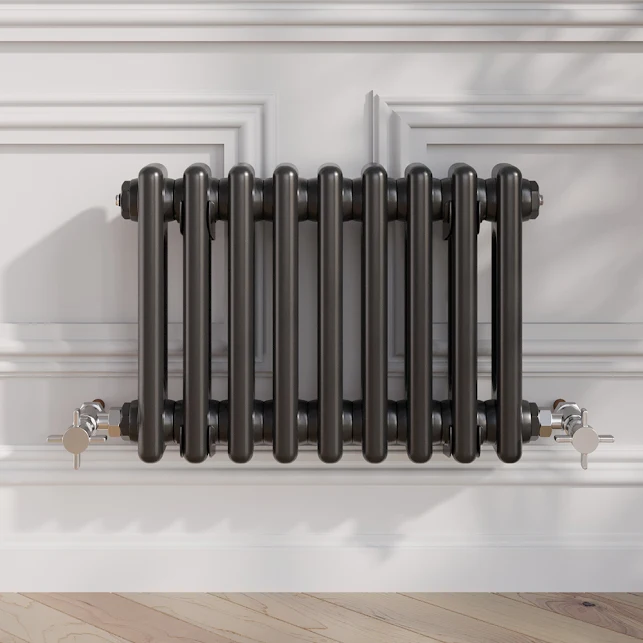 park-lane-traditional-colosseum-double-bar-column-radiator-black-300-x-425mm