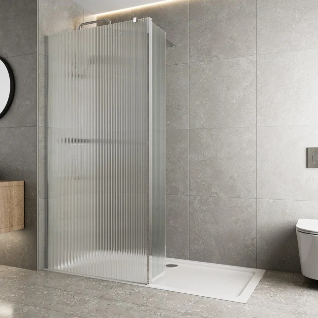 diamond-fluted-wet-room-shower-screen-1000-with-hinged-return-anti-slip-shower-tray-8mm-chrome diamond-fluted-wet-room-shower-screen-1000-with-hinged-return-anti-slip-shower-tray-8mm-chrome