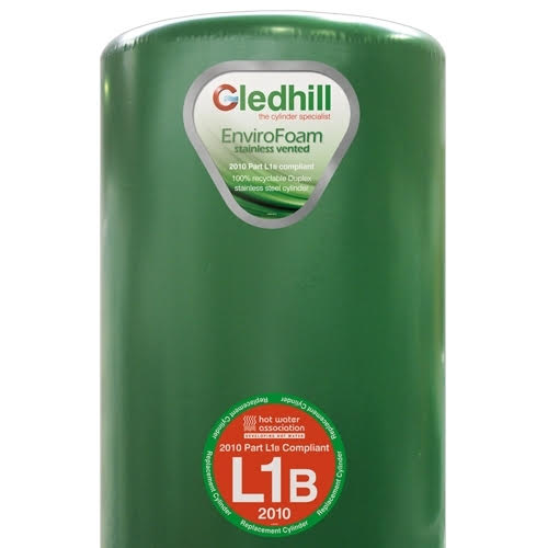 Gledhill Envirofoam Indirect Lagged Stainless Steel Cylinder 117 Litres -  SE36X18IND