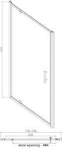 luxura-pivot-shower-door-800mm-with-800-x-800mm-non-slip-tray-and-waste-6mm-black luxura-pivot-shower-door-800mm-with-800-x-800mm-non-slip-tray-and-waste-6mm-black