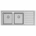 sauber-inset-double-bowl-stainless-steel-kitchen-sink-with-drainer-rectangular sauber-inset-double-bowl-stainless-steel-kitchen-sink-with-drainer-rectangular