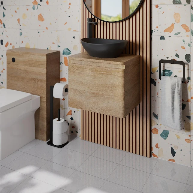 regis-forma-wood-wall-hung-vanity-unit-affine-roubaix-matt-black-countertop-basin-500mm regis-forma-wood-wall-hung-vanity-unit-affine-roubaix-matt-black-countertop-basin-500mm