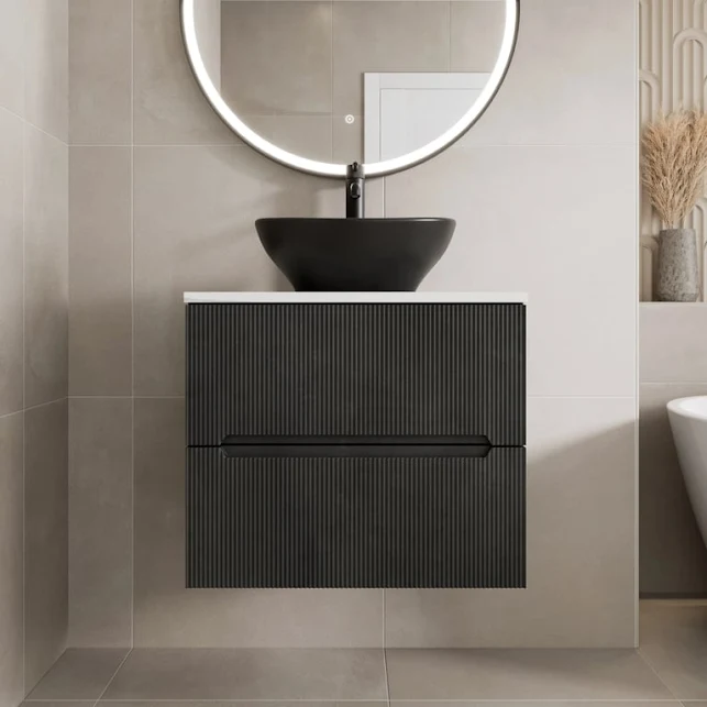 vitusso-fluted-black-white-wall-hung-bathroom-vanity-unit-with-oval-basin-black-600mm