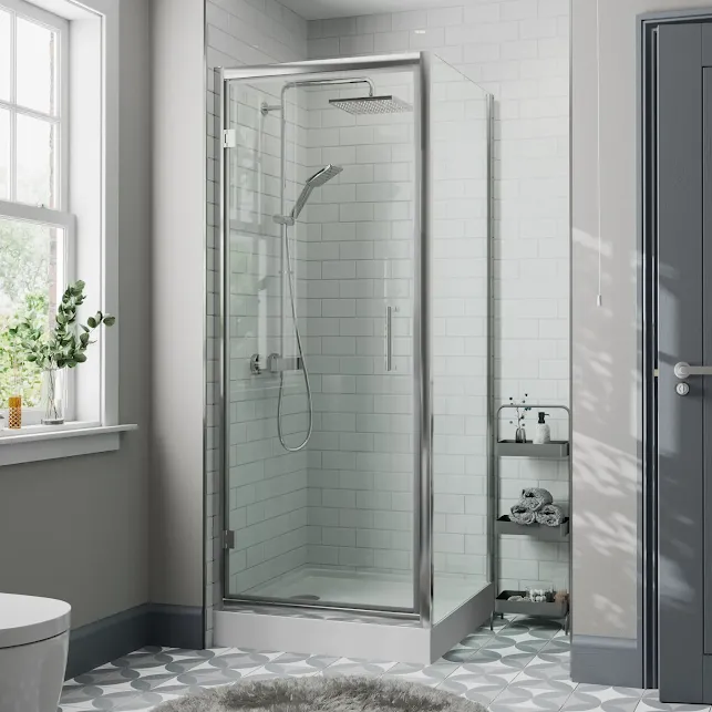 diamond-hinged-shower-enclosure-760-x-760mm-with-raised-non-slip-tray-and-waste-8mm diamond-hinged-shower-enclosure-760-x-760mm-with-raised-non-slip-tray-and-waste-8mm