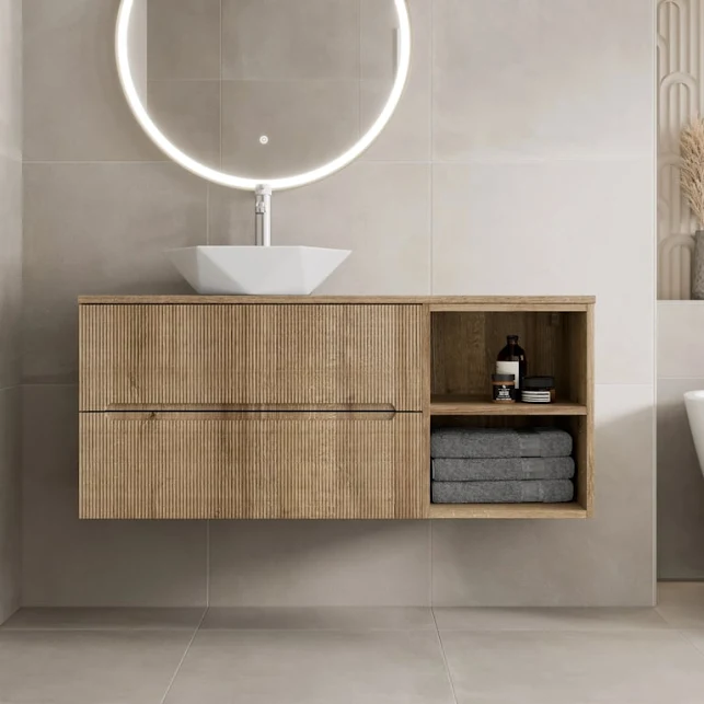 vitusso-fluted-wood-hung-bathroom-vanity-unit-with-geometric-basin-1200mm vitusso-fluted-wood-hung-bathroom-vanity-unit-with-geometric-basin-1200mm