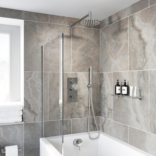 Architeckt Round Thermostatic Mixer Shower Concealed with Wall Fixed