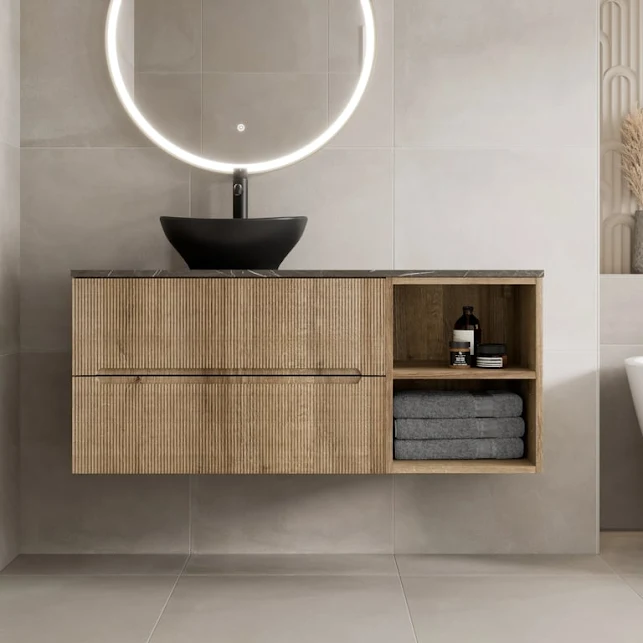 vitusso-fluted-wood-grey-wall-hung-bathroom-vanity-unit-with-oval-basin-black-1200mm