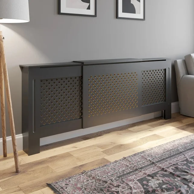 duratherm-dark-grey-radiator-cover-adjustable-cross-pattern-style duratherm-dark-grey-radiator-cover-adjustable-cross-pattern-style