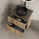 vitusso-fluted-wood-grey-wall-hung-bathroom-vanity-unit-with-round-fluted-basin-black-600mm vitusso-fluted-wood-grey-wall-hung-bathroom-vanity-unit-with-round-fluted-basin-black-600mm