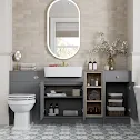 park-lane-winchester-grey-toilet-vanity-unit-with-basin-1820mm-brass-handles park-lane-winchester-grey-toilet-vanity-unit-with-basin-1820mm-brass-handles