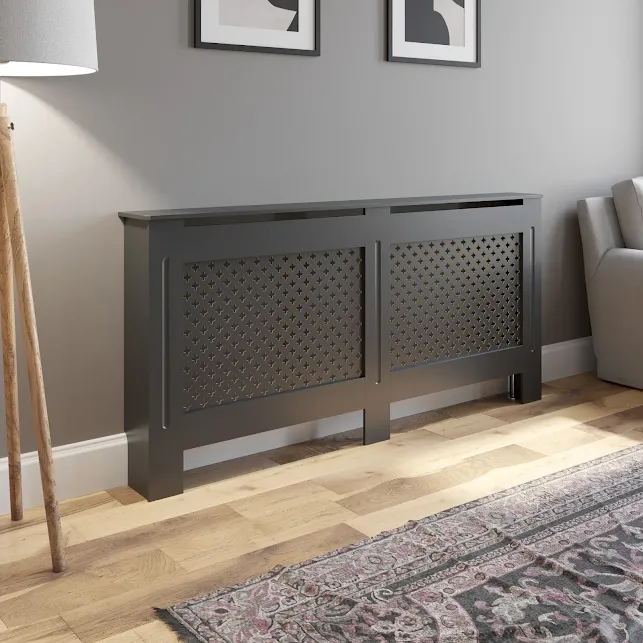 duratherm-dark-grey-radiator-cover-extra-large-cross-pattern-style-1720mm duratherm-dark-grey-radiator-cover-extra-large-cross-pattern-style-1720mm