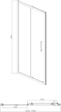 diamond-sliding-shower-enclosure-1100-x-700mm-with-tray-and-waste-8mm