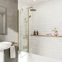 luxura-curved-folding-bath-shower-screen-1000mm-brushed-brass-two-panels-6mm luxura-curved-folding-bath-shower-screen-1000mm-brushed-brass-two-panels-6mm