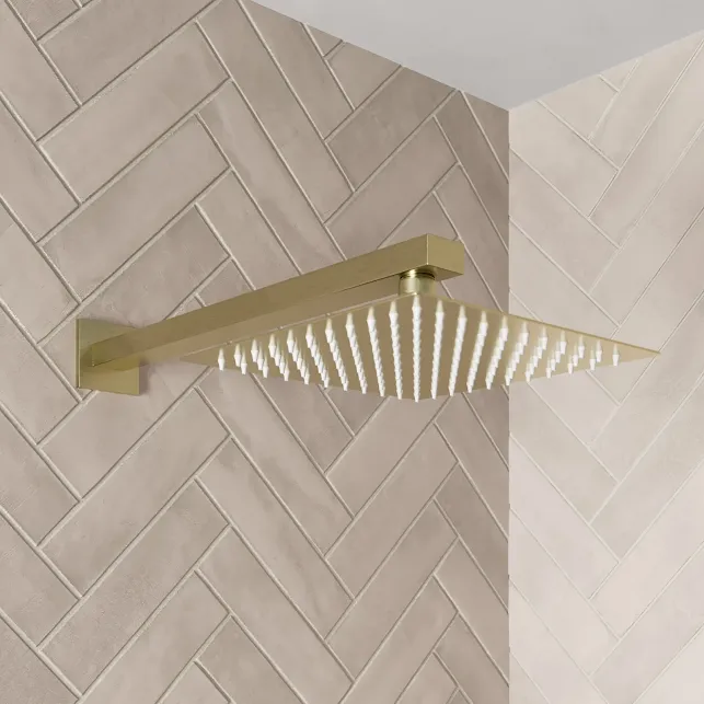 merano-square-wall-mounted-fixed-shower-head-200mm-brushed-brass merano-square-wall-mounted-fixed-shower-head-200mm-brushed-brass