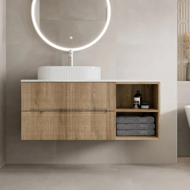 vitusso-fluted-wood-white-wall-hung-bathroom-vanity-unit-with-round-fluted-basin-white-1200mm vitusso-fluted-wood-white-wall-hung-bathroom-vanity-unit-with-round-fluted-basin-white-1200mm