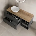 vitusso-fluted-black-oak-wall-hung-bathroom-vanity-unit-with-oval-basin-white-1200mm vitusso-fluted-black-oak-wall-hung-bathroom-vanity-unit-with-oval-basin-white-1200mm