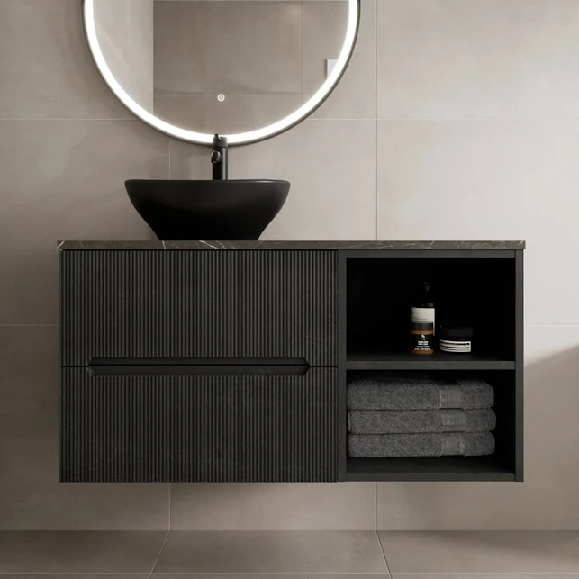 vitusso-fluted-black-grey-wall-hung-bathroom-vanity-unit-with-oval-basin-black-1000mm
