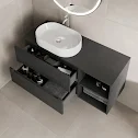 vitusso-fluted-black-wall-hung-bathroom-vanity-unit-with-round-fluted-basin-white-1200mm vitusso-fluted-black-wall-hung-bathroom-vanity-unit-with-round-fluted-basin-white-1200mm