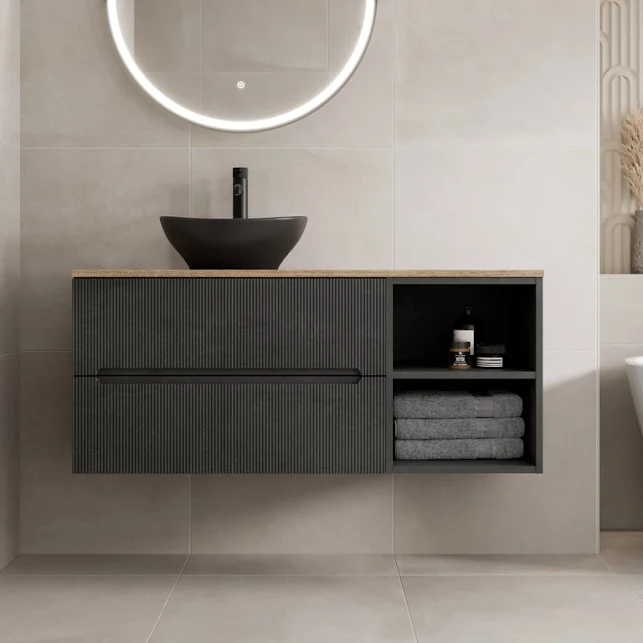 vitusso-fluted-black-oak-wall-hung-bathroom-vanity-unit-with-oval-basin-black-1200mm