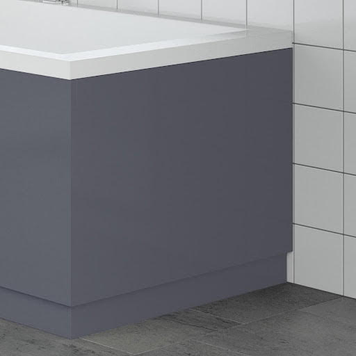 Artis Grey Gloss Bath Panel 700mm End MDF