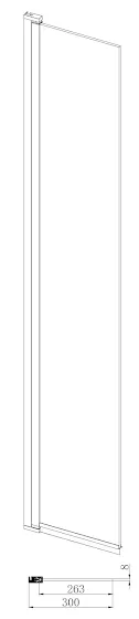 diamond-fluted-wet-room-shower-screen-1400mm-with-hinged-return-panel-8mm-brushed-brass