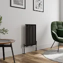 duratherm-horizontal-oval-tube-single-panel-designer-radiator-600-x-420mm-black