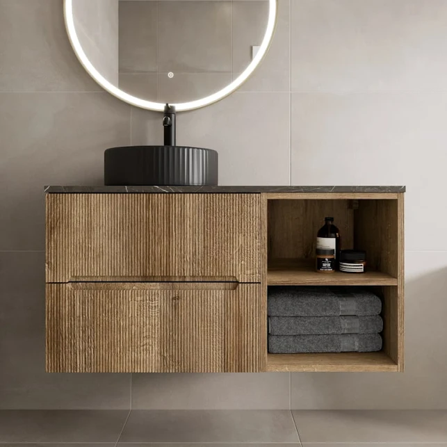 vitusso-fluted-wood-grey-wall-hung-bathroom-vanity-unit-with-round-fluted-basin-black-1000mm