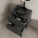 vitusso-fluted-black-wall-hung-bathroom-vanity-unit-with-round-fluted-basin-black-600mm vitusso-fluted-black-wall-hung-bathroom-vanity-unit-with-round-fluted-basin-black-600mm