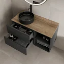vitusso-fluted-black-oak-wall-hung-bathroom-vanity-unit-with-round-fluted-basin-black-1000mm vitusso-fluted-black-oak-wall-hung-bathroom-vanity-unit-with-round-fluted-basin-black-1000mm
