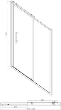 luxura-sliding-shower-door-1200mm-with-1200-x-900mm-tray-6mm-black luxura-sliding-shower-door-1200mm-with-1200-x-900mm-tray-6mm-black