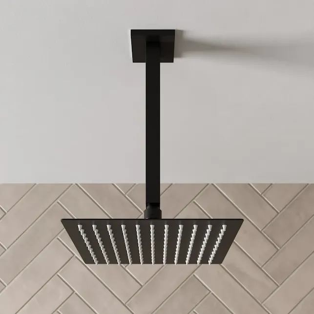 merano-ceiling-mounted-square-shower-head-200mm-black merano-ceiling-mounted-square-shower-head-200mm-black