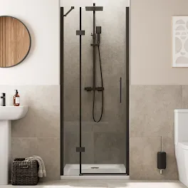 diamond-frameless-hinged-shower-door-800mm-with-800-x-800mm-non-slip-tray-and-waste-8mm-black