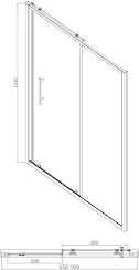 luxura-sliding-shower-enclosure-1000-x-800mm-with-non-slip-tray-and-waste-6mm-black luxura-sliding-shower-enclosure-1000-x-800mm-with-non-slip-tray-and-waste-6mm-black