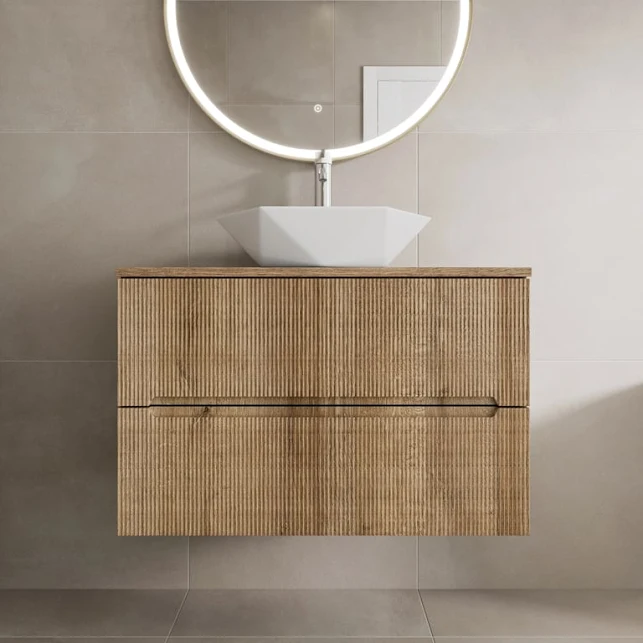 vitusso-fluted-wood-hung-bathroom-vanity-unit-with-geometric-basin-800mm vitusso-fluted-wood-hung-bathroom-vanity-unit-with-geometric-basin-800mm