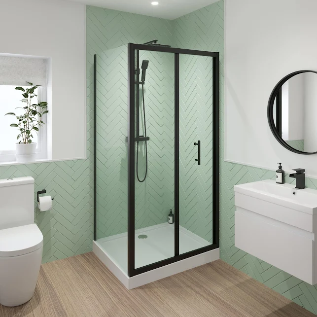 luxura-bifold-shower-enclosure-900-x-700mm-with-raised-non-slip-tray-and-waste-6mm-black luxura-bifold-shower-enclosure-900-x-700mm-with-raised-non-slip-tray-and-waste-6mm-black