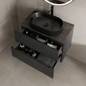 vitusso-fluted-black-grey-wall-hung-bathroom-vanity-unit-with-oval-fluted-basin-black-800mm vitusso-fluted-black-grey-wall-hung-bathroom-vanity-unit-with-oval-fluted-basin-black-800mm