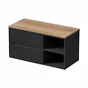 vitusso-fluted-black-oak-wall-hung-bathroom-vanity-unit-with-round-fluted-basin-black-1000mm vitusso-fluted-black-oak-wall-hung-bathroom-vanity-unit-with-round-fluted-basin-black-1000mm