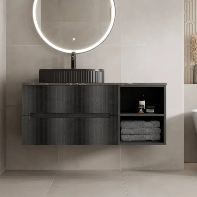 vitusso-fluted-black-grey-wall-hung-bathroom-vanity-unit-with-oval-fluted-basin-black-1200mm