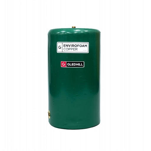 Gledhill EnviroFoam Direct Vented 900mm x 375mm Copper Hot Water Cylinder 89 Litres