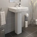 affine-royan-brushed-brass-bathroom-suite-with-single-ended-shower-bath-1700-full-pedestal-basin affine-royan-brushed-brass-bathroom-suite-with-single-ended-shower-bath-1700-full-pedestal-basin