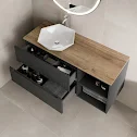 vitusso-fluted-black-oak-wall-hung-bathroom-vanity-unit-with-geometric-basin-1200mm vitusso-fluted-black-oak-wall-hung-bathroom-vanity-unit-with-geometric-basin-1200mm
