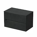 vitusso-fluted-black-wall-hung-bathroom-vanity-unit-with-oval-basin-white-800mm vitusso-fluted-black-wall-hung-bathroom-vanity-unit-with-oval-basin-white-800mm