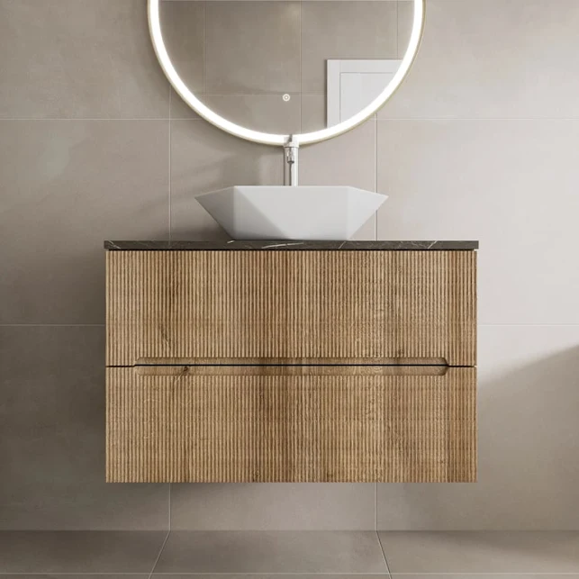 vitusso-fluted-wood-grey-wall-hung-bathroom-vanity-unit-with-geometric-basin-800mm vitusso-fluted-wood-grey-wall-hung-bathroom-vanity-unit-with-geometric-basin-800mm