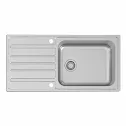 sauber-prima-inset-single-bowl-stainless-steel-kitchen-sink-left-hand-drainer-rectangular sauber-prima-inset-single-bowl-stainless-steel-kitchen-sink-left-hand-drainer-rectangular